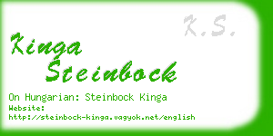 kinga steinbock business card